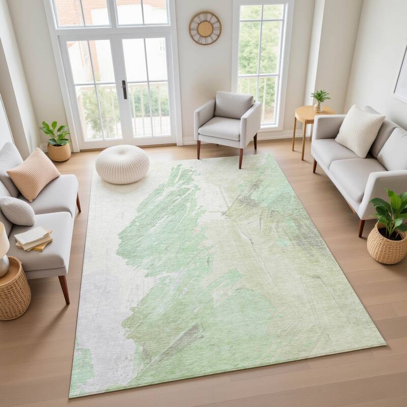 Premium Washable Super Soft Modern Brushstrokes Mayfield Rug