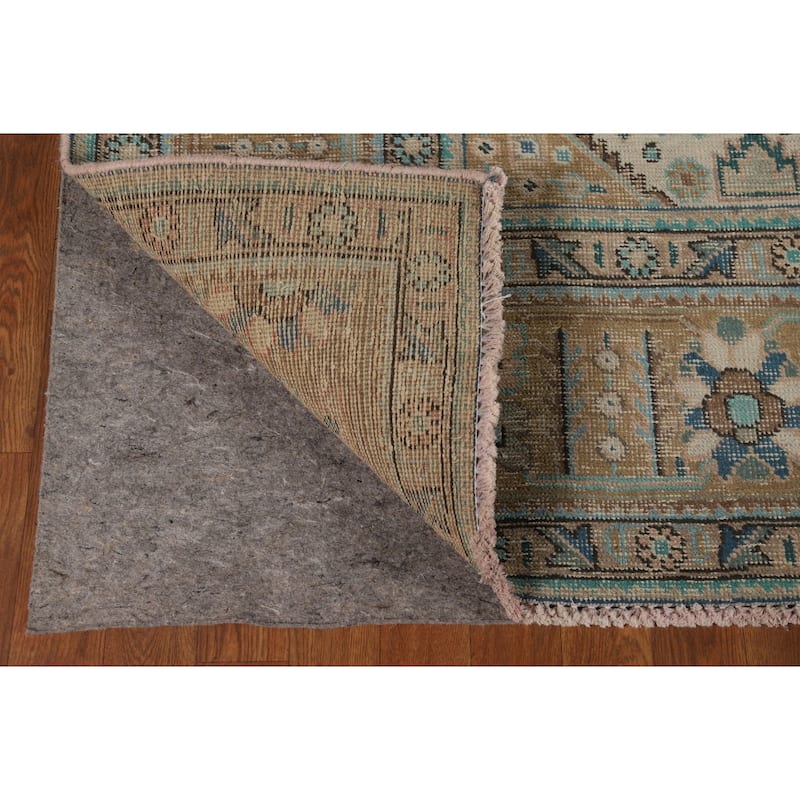 Tabriz Persian Vintage Area Rug Handmade Living Room Wool Carpet - 8'2" x 11'3"