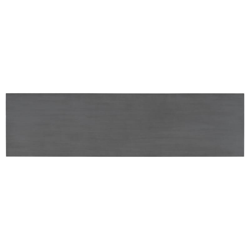 59.1 in. W Contemporary Console Table with Wood Top