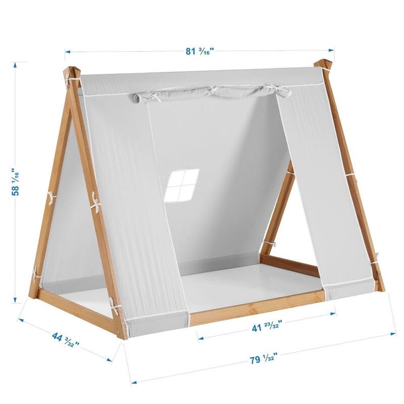 TeePee Tent Twin Floor Bed