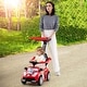 preview thumbnail 5 of 6, 3 in 1 Ride On Push Car Stroller Walking Toy with Canopy