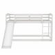 preview thumbnail 29 of 32, Twin Bunk Bed with Slide & Ladder, Sturdy Wooden Frame, Grey