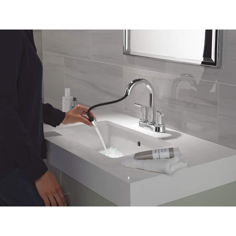 Delta 25749LF-PD Nicoli 1.2 GPM Centerset Bathroom Faucet with Pull