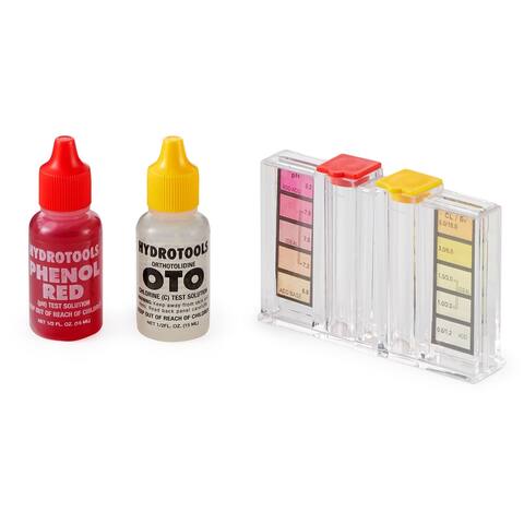 Swimline HydroTools 8410 Swimming Pool Spa Chlorine Bromine pH Water Testing Kit - 0.18