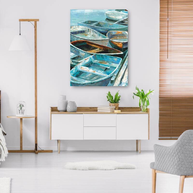 Rowing I By Sandy Doonan Canvas Art Print