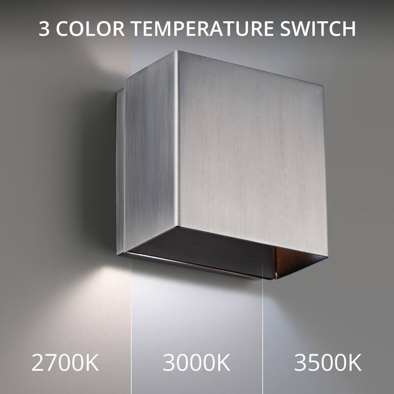 WAC Lighting WS-45105-35 Boxi 2 Light 5" Tall LED Wall Sconce Set to