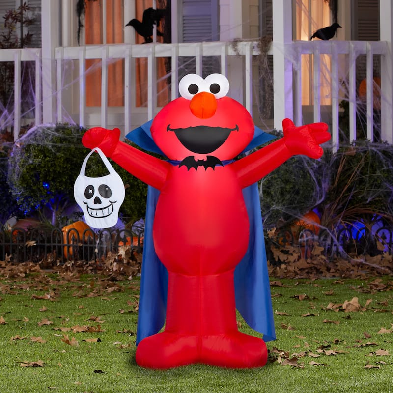 Airblown-Elmo as Vampire w/Skull-Sesame Street