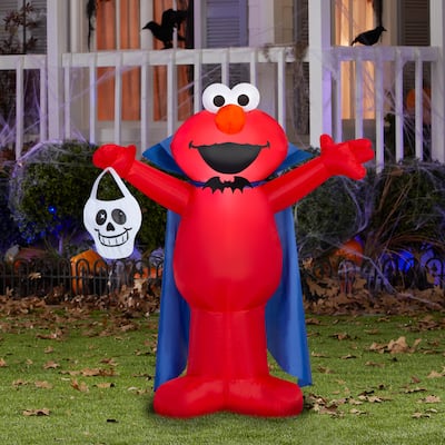 Airblown-Elmo as Vampire w/Skull-Sesame Street