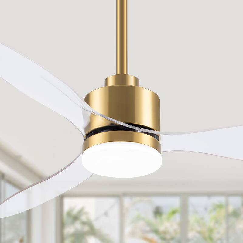 52 Inch LED Ceiling Fan with Lights Remote(3-Blade)