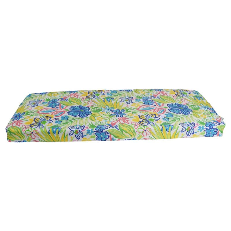 Blazing Needles 54-inch All-Weather Bench Cushion - 54 x 19