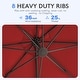 preview thumbnail 3 of 6, 11 ft.Aluminum Curvy Cantilever Offset Hanging Patio Umbrella With Sandbag Base