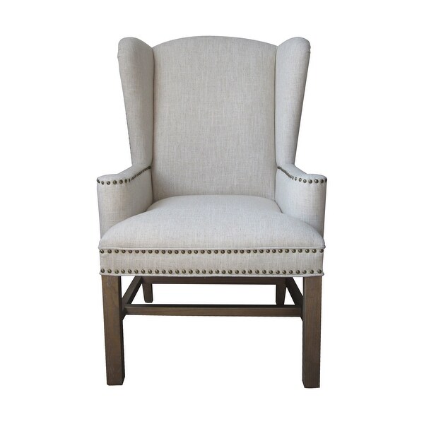 Elk Home 6525301 Allcott 28" Wide Wood Framed Linen Arm Chair - Toffee