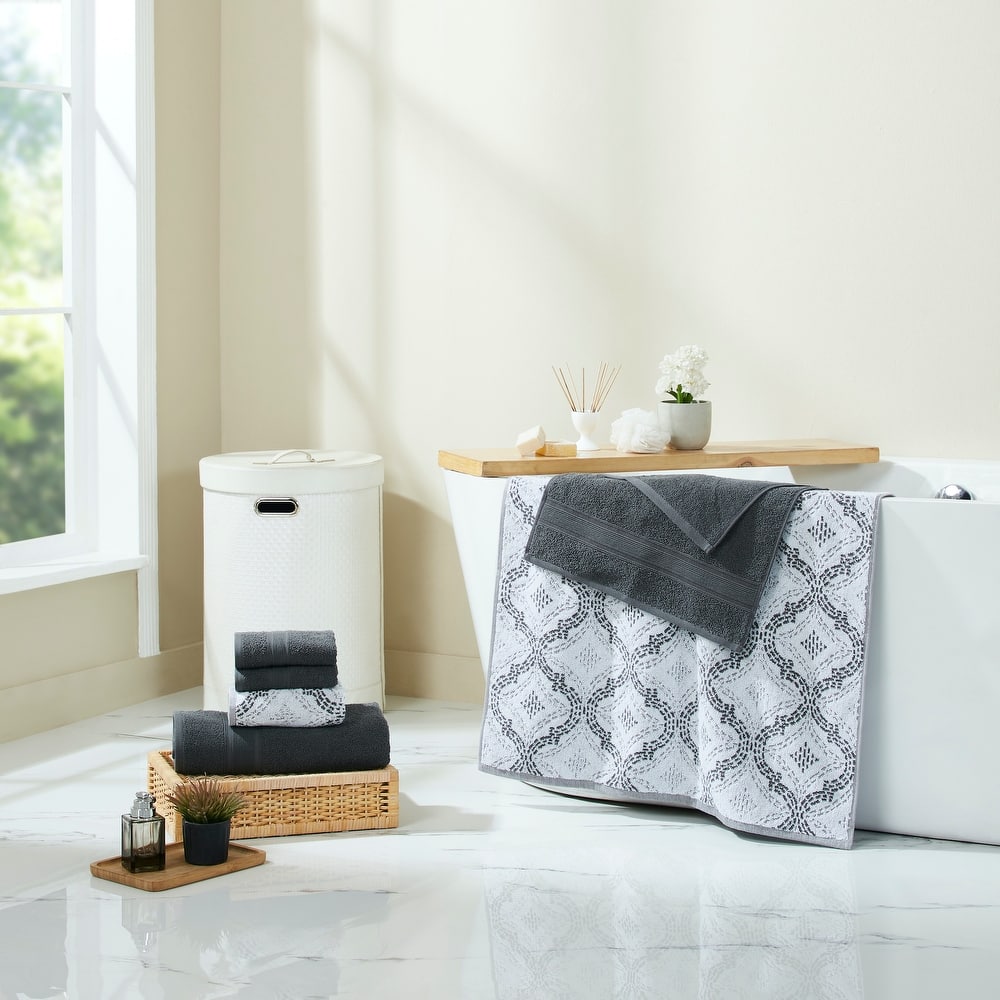 Modern Threads Capri 6-Piece Yarn Dyed 100-Percent Cotton Towel Set