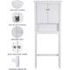Spirich Home Bathroom Shelf Over-The-Toilet, Bathroom SpaceSaver, Bathroom Bathroom Storage Cabinet Organizer with Drawer