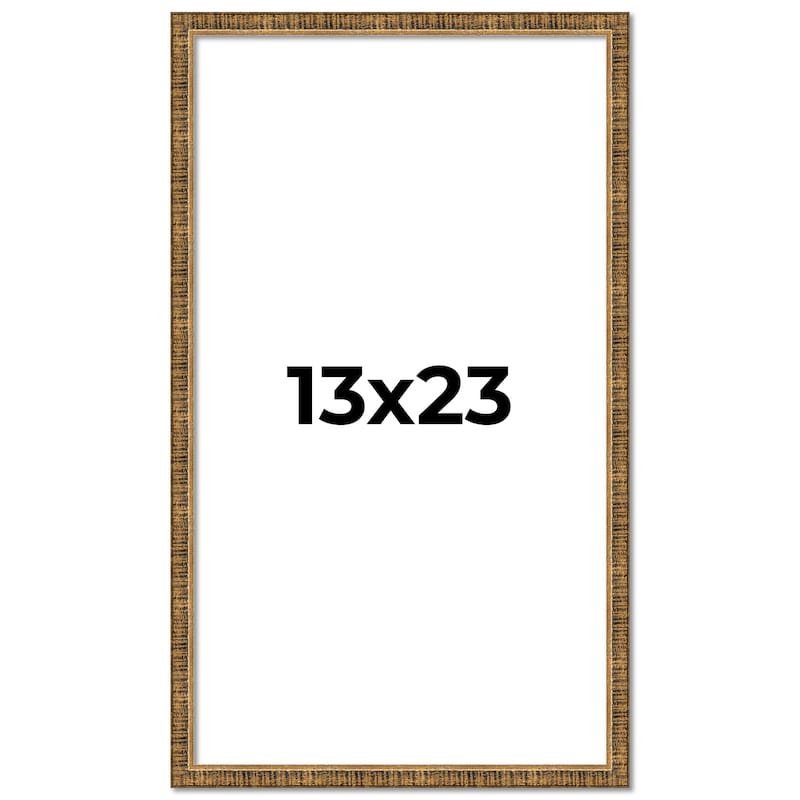 13x23 Frame Gold Kingsley Distressed Solid Wood Picture Frame Width