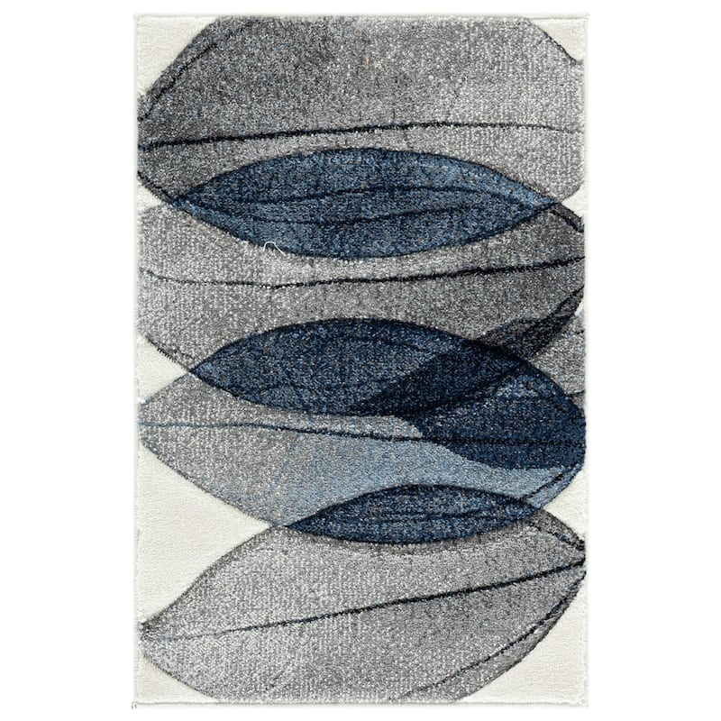 SAFAVIEH Hollywood Josefine Mid-Century Modern Abstract Rug - 2' x 3' - Ivory/Blue