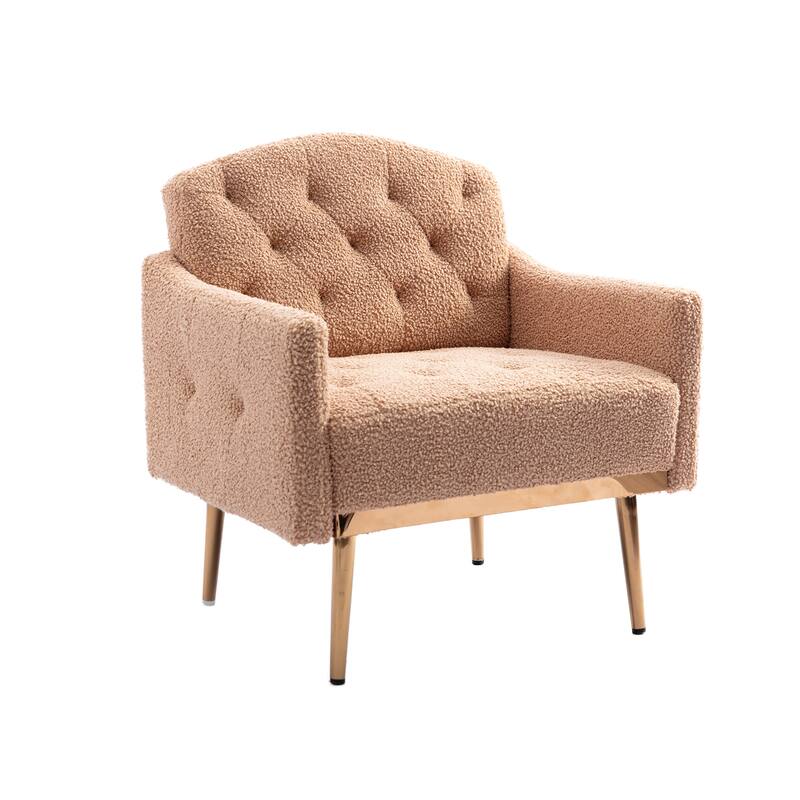 Tufted Decorative Fabric Armchair