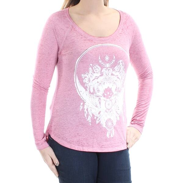 Shop Belle Du Jour Womens Pink Tribal Dreamcatcher Long Sleeve