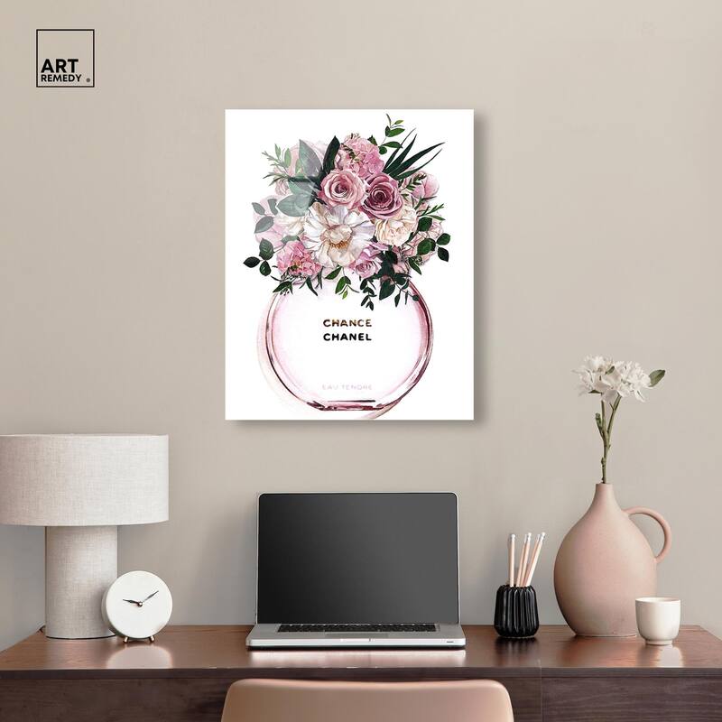 Floral Chance Fragrance Acrylic by Art Remedy, Ready to Hang