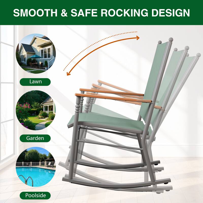 2 - Person Outdoor Patio Rocking Chairs