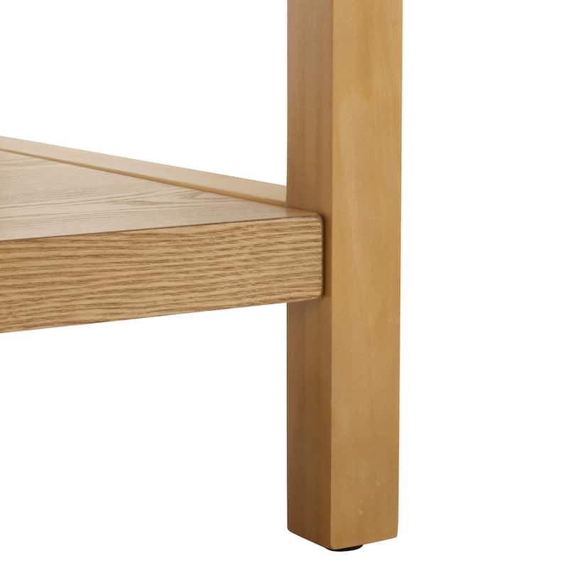 SAFAVIEH Home Omara 1 Shelf Side Table - 20"W x 20"D x 20"H
