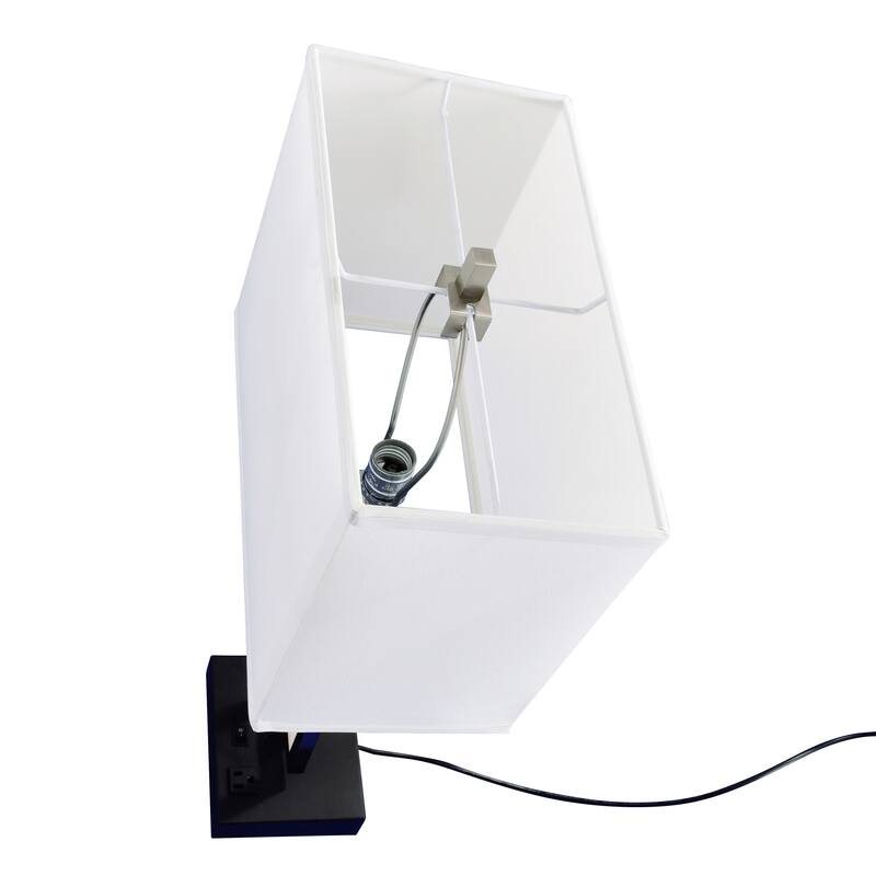 Torren 1 Light Table Lamp With Satin Nickel Finish