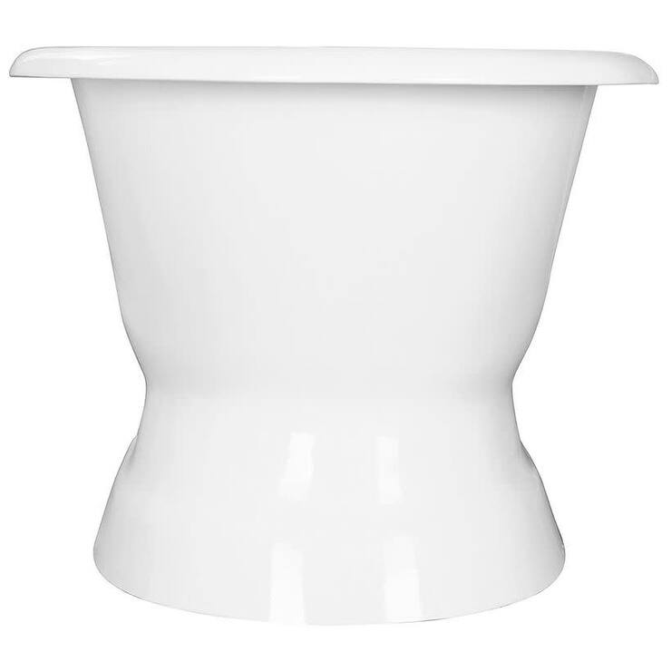 Kingston Brass Aqua Eden 66" Cast Iron Free Standing Tub with 7"
