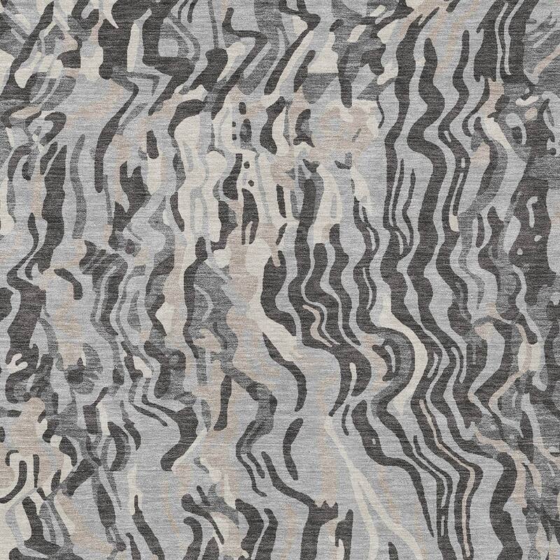 HomeRoots Abstract Transitional Rectangle Outdoor Rug