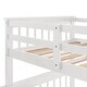 preview thumbnail 11 of 17, Wood Bunk Bed with Drawers, Storage Staircase, White