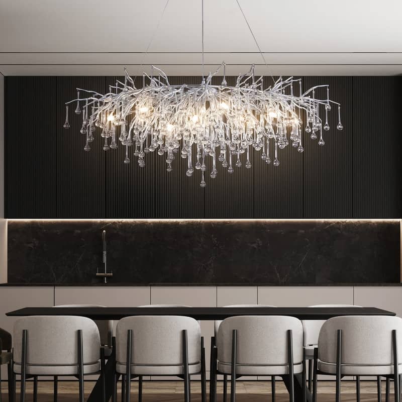 KAYLA 47in-13Light Modern Indoor Crystal Chandelier