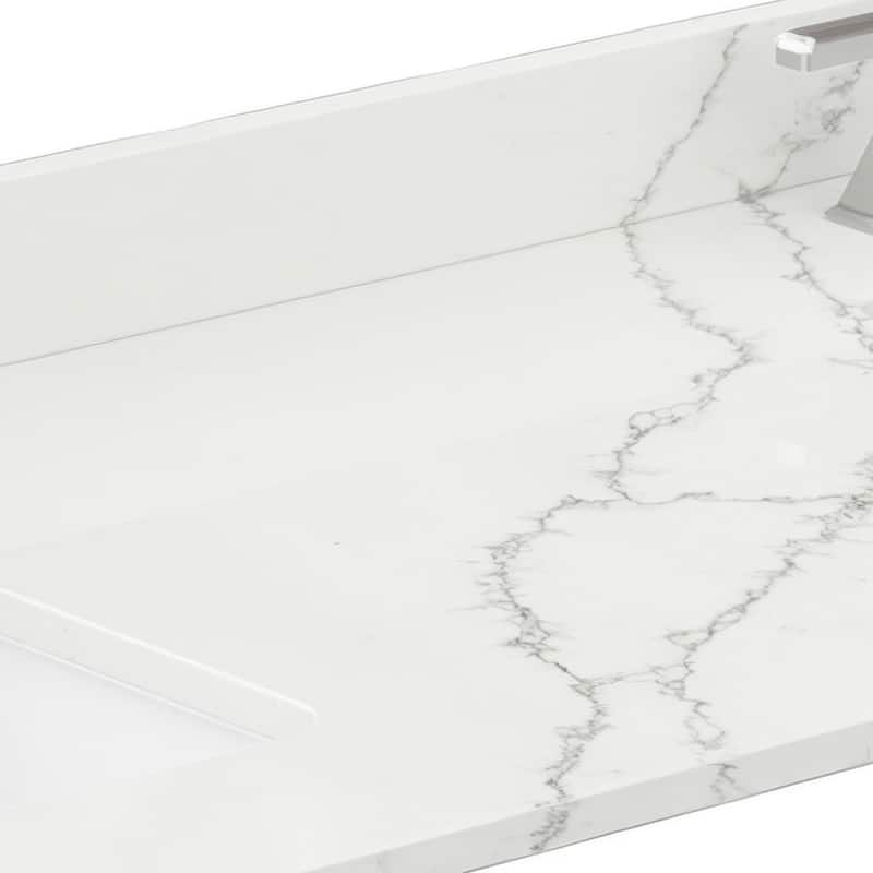 Wyndham Collection WCFQC366DTOPUNS-Q 66" Quartz Vanity Top with