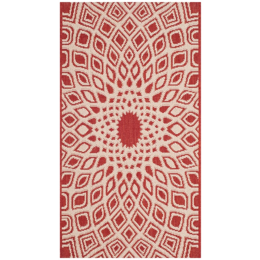 SAFAVIEH Courtyard Misako Indoor/ Outdoor Waterproof Patio Backyard Rug
