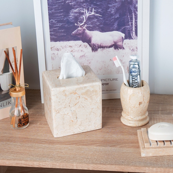 Stone tissue top box holder
