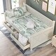 preview thumbnail 2 of 24, Twin Size Wooden Modern and Rustic Casual Style Daybed with 2 Large Drawers,Bed W/X Frame Design,for Apartment, Bedroom