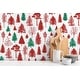 preview thumbnail 4 of 12, NextWall Winter Forest Christmas Peel and Stick Wallpaper