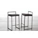 preview thumbnail 62 of 74, Carbon Loft Yadriel Industrial Antique Stackable Counter Stool (Set of 2)