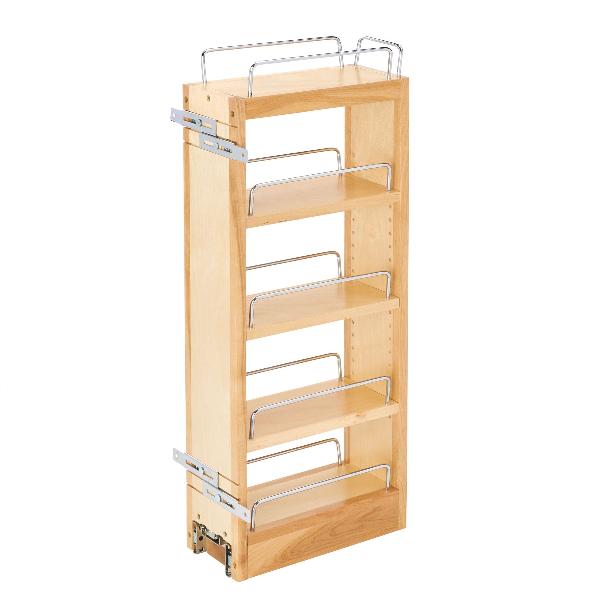 Rev-A-Shelf 2-Tier Kitchen Cabinet Pull Out Shelf and Drawer Organizer  Slide Out Pantry Storage Basket in Multiple Sizes, 12 x 22 In, 5WB2-1222CR-1
