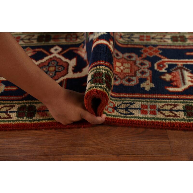 Orange Heriz Serapi Indian Area Rug Handmade Wool Carpet - 9'0"x 11'9"