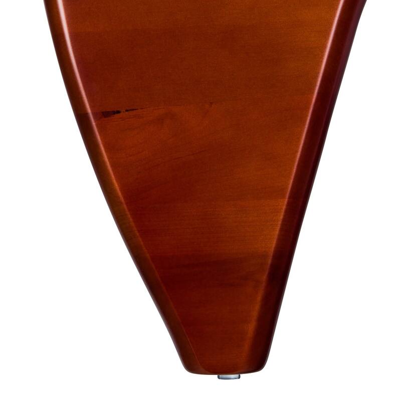 Triangular Coffee Table Base in Rubberwood with Stained Finish Imperial Series