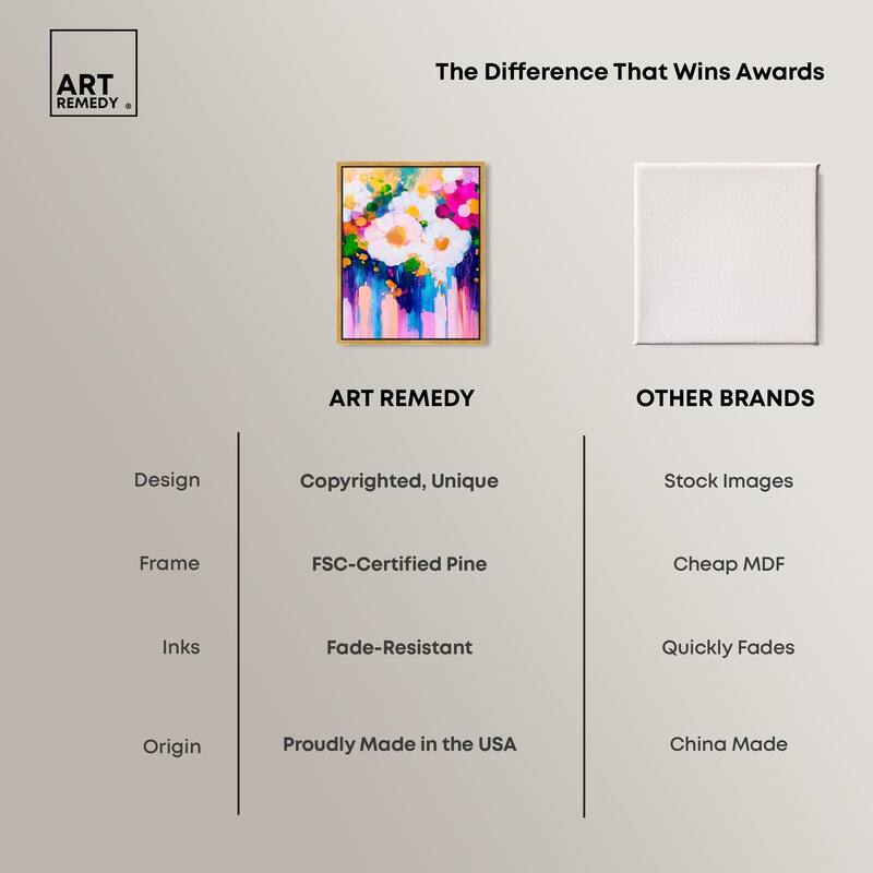 Contrast of Purity II Canvas by Art Remedy