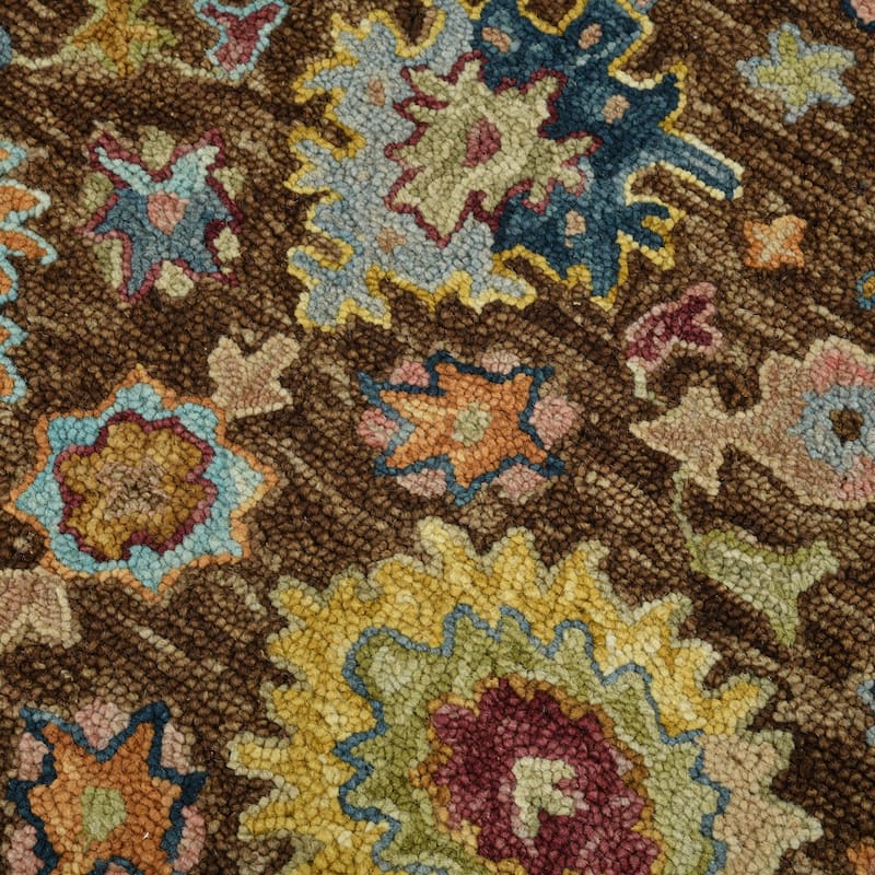 Empress Brown Traditional Hand-Hooked Area Rug 2' x 3'