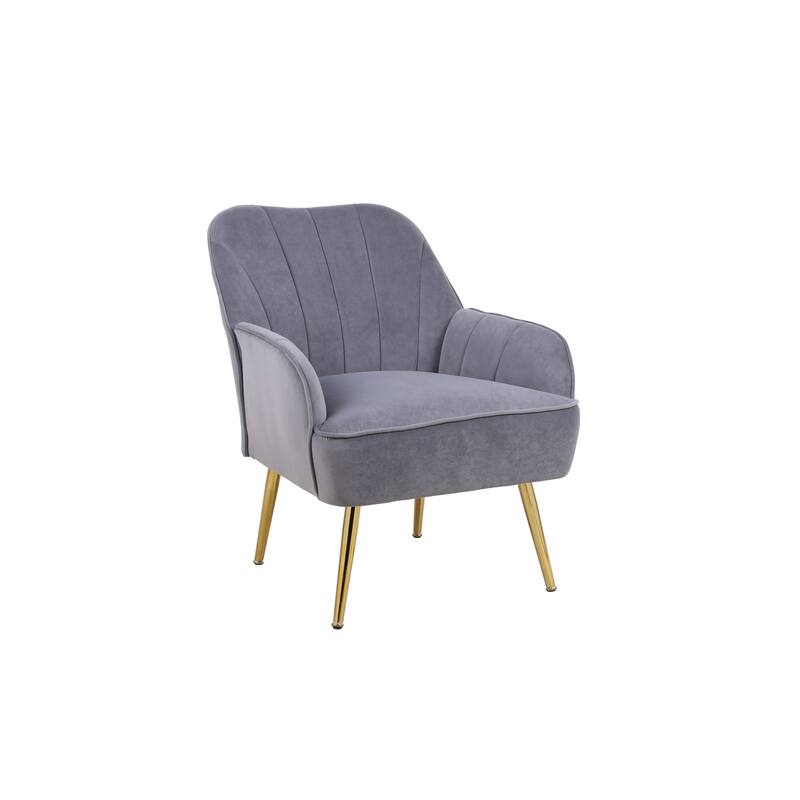 Modern Mid Century Chair Velvet Armchair Wingback Chairs Accent Chairs