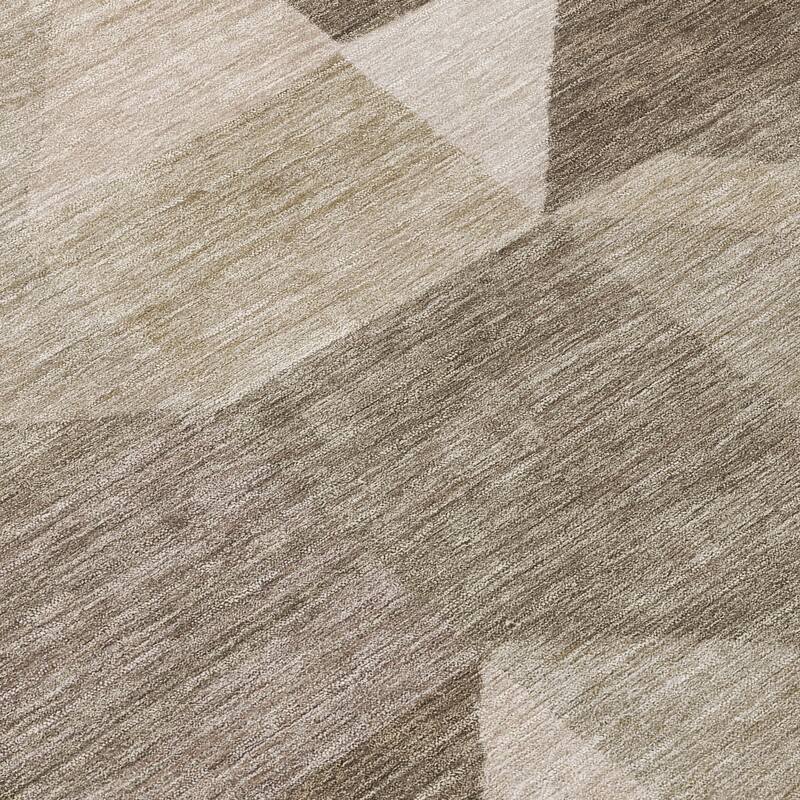 Machine Washable Indoor/ Outdoor Geo Rubi Chantille Rug