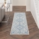 preview thumbnail 20 of 30, Nourison Elation Floral Medallion French Country Area Rug 2'3" x 7'6" Runner - Ivory Blue