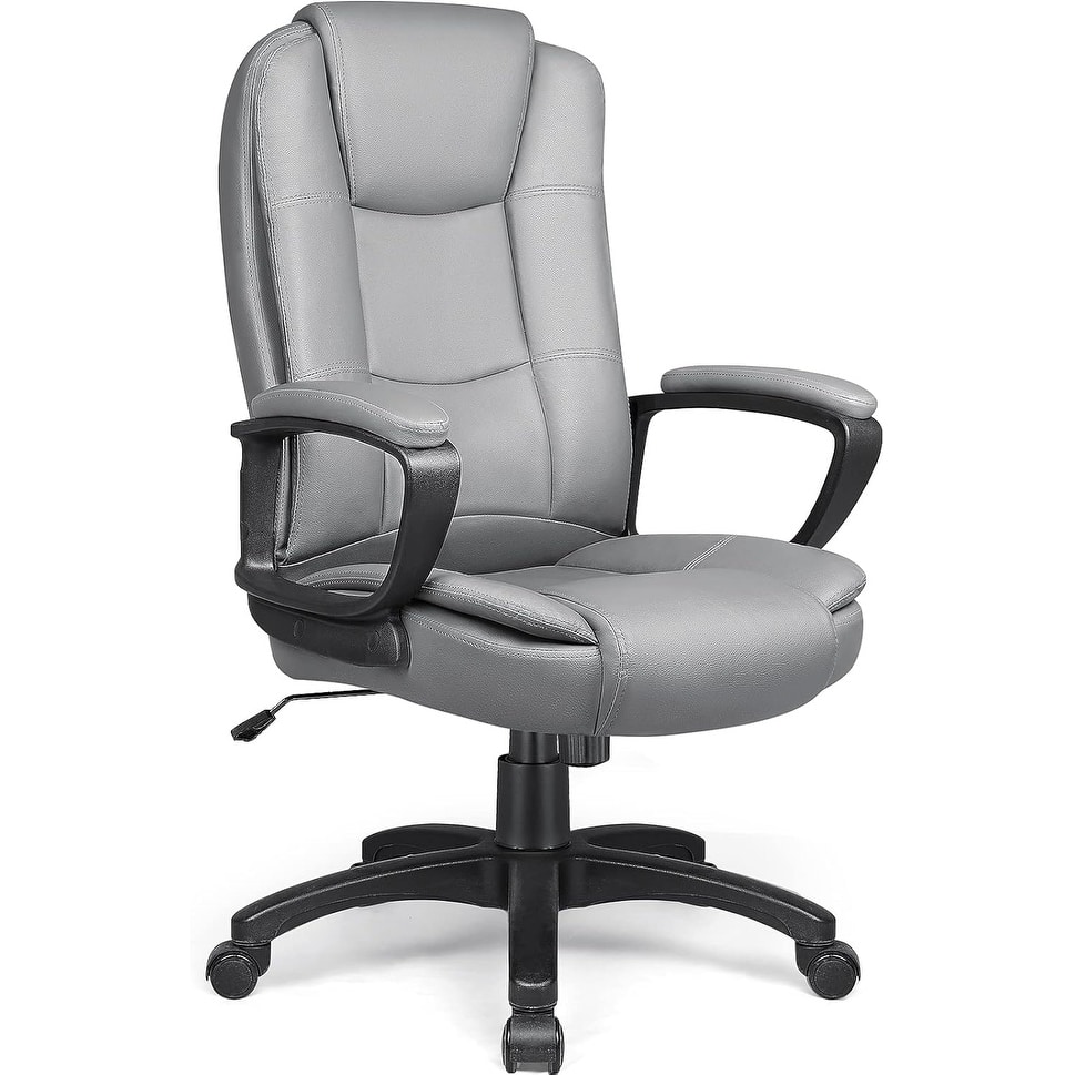 Bossin Big and Tall Office Chair High Back Executive Chair Ergonomic Adjustable Executive Leather Chair,400lbs