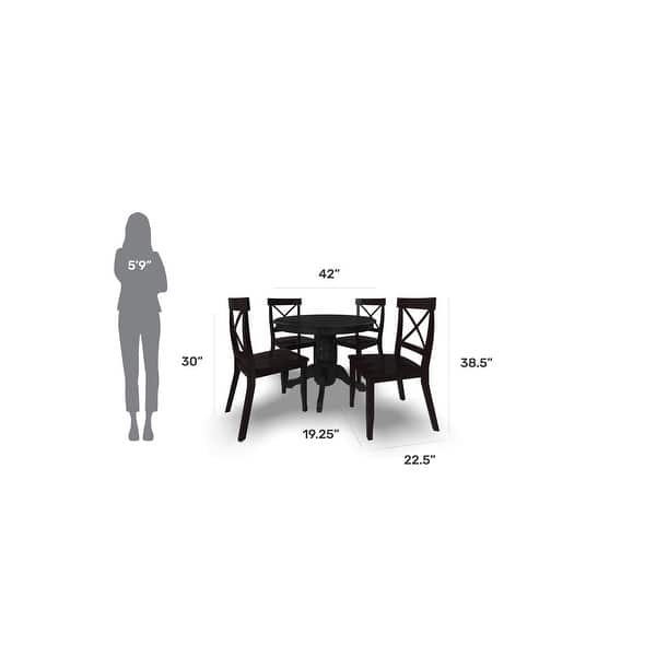 Black 5piece Dining Furniture Set by Home Styles Bed Bath & Beyond