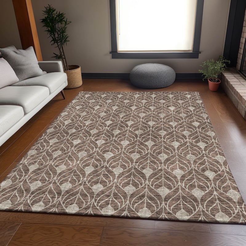 Premium Washable Super Soft Geo Teardrop Mayfield Rug
