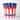 9.5" Galvanized Metal July 4th  Independence Day Flower Bucket Pail, Set of 3
