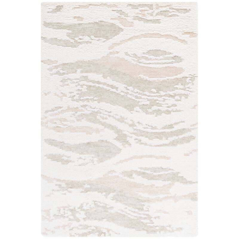 SAFAVIEH Handmade Casablanca Shag Reintraud Wool High-Low Pile Rug