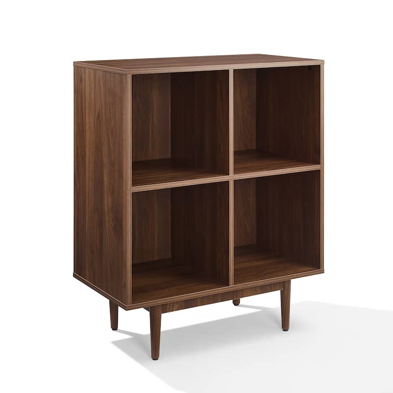 Crosley Liam 4 Cube Record Storage Media Stand Walnut